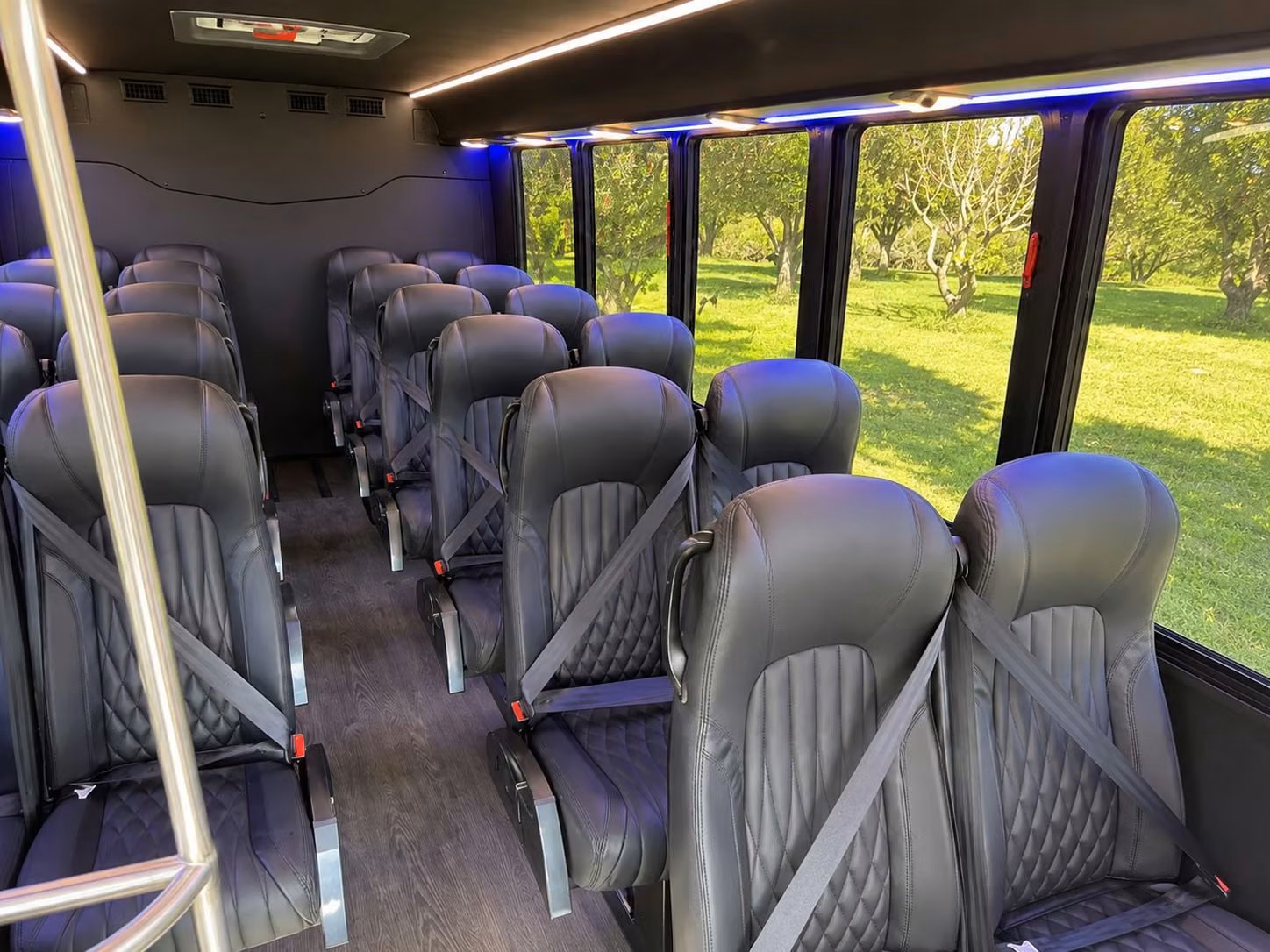 15 passenger minibus inside