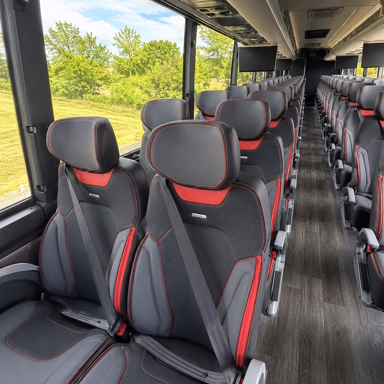 nashua charter bus interior