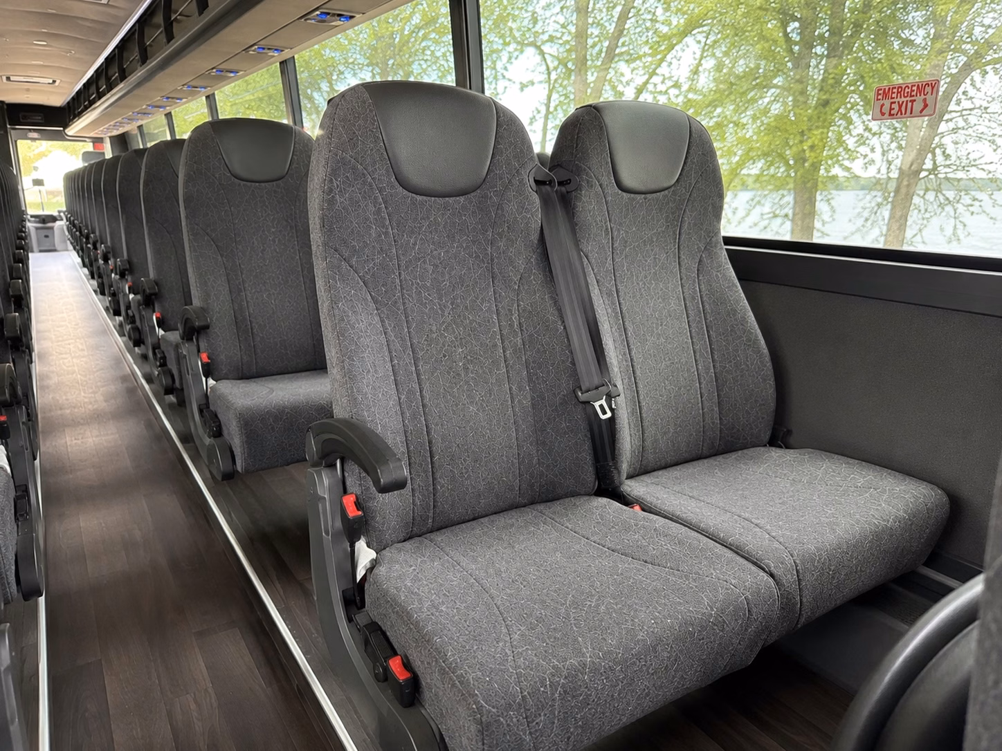 nashua charter bus rental interior