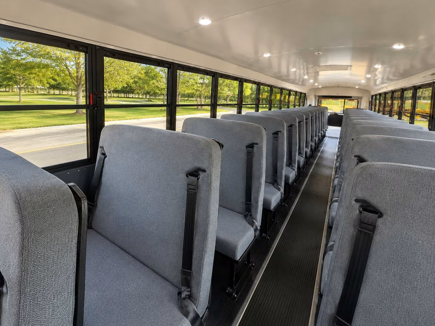 school bus inside
